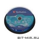 CD-R диск Verbatim 52xCake10шт
