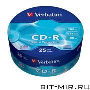 CD-R  Verbatim 52xShr.25.(43726)