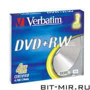 DVD+RW  Verbatim 4.7Gb 4x slim3