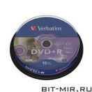 DVD+R диск Verbatim 4.7Gb 16х 10Cake Lightscribe
