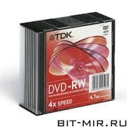 DVD-RW  TDK 4.7Gb 4x 10 slim