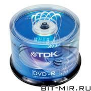 DVD-R  TDK 16x cake 50.