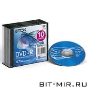 DVD-R  TDK 16x slim 10