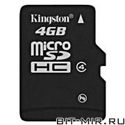   SDHC Micro Kingston SDC4/4GB