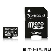   SDHC Micro Transcend TS4GUSDHC6