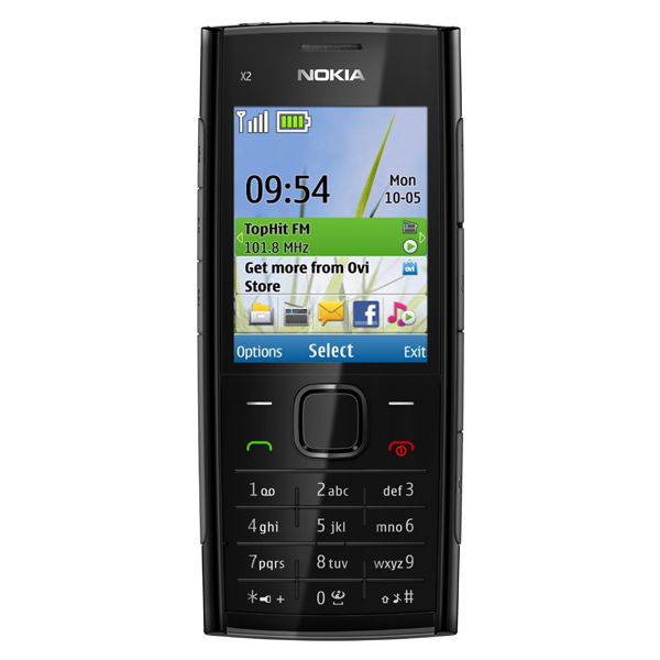   Nokia X2-00 2 Gb Black Chrome