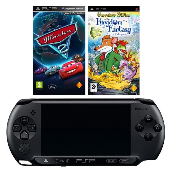 Playstation Portable (PSP) Sony E1008 Black + Cars 2 (...