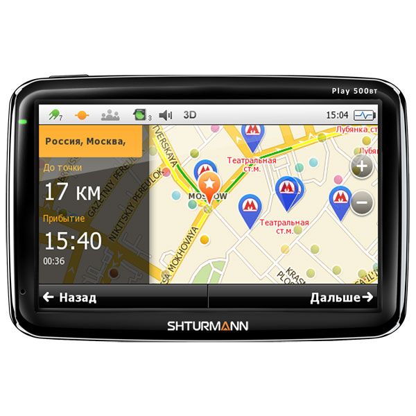  GPS- Shturmann Play 500BT Black