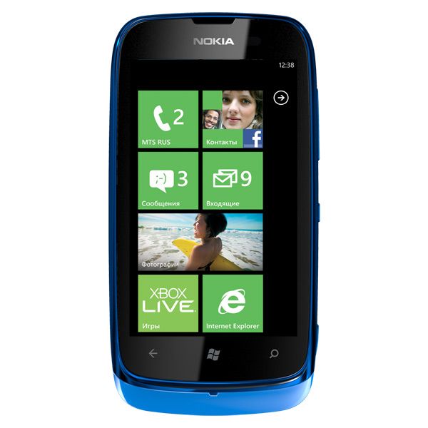  Nokia Lumia 610 Blue