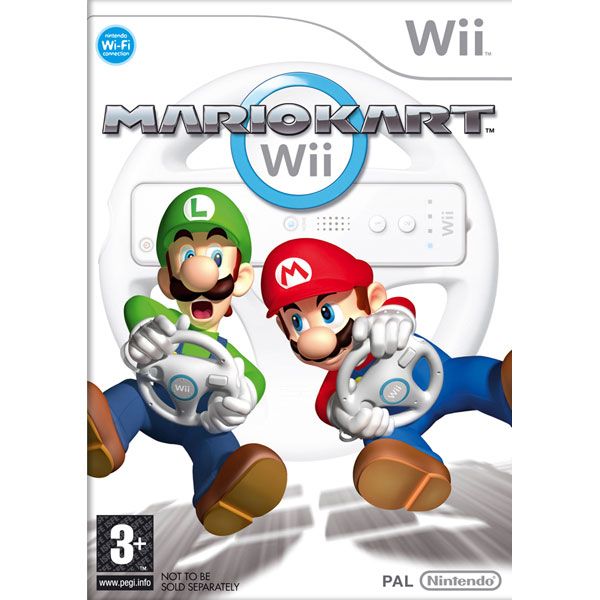 Wii  2  Wheel+Mario Kart Wi-Fi